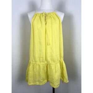 J. CREW Yellow Linen Sundress (Womens Size: Medium)